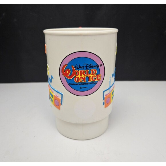 Mickey Mouse Disney World on Ice 3D Mug Cup Plastic Kenneth Feld 20 oz Vintage - Picture 7 of 11